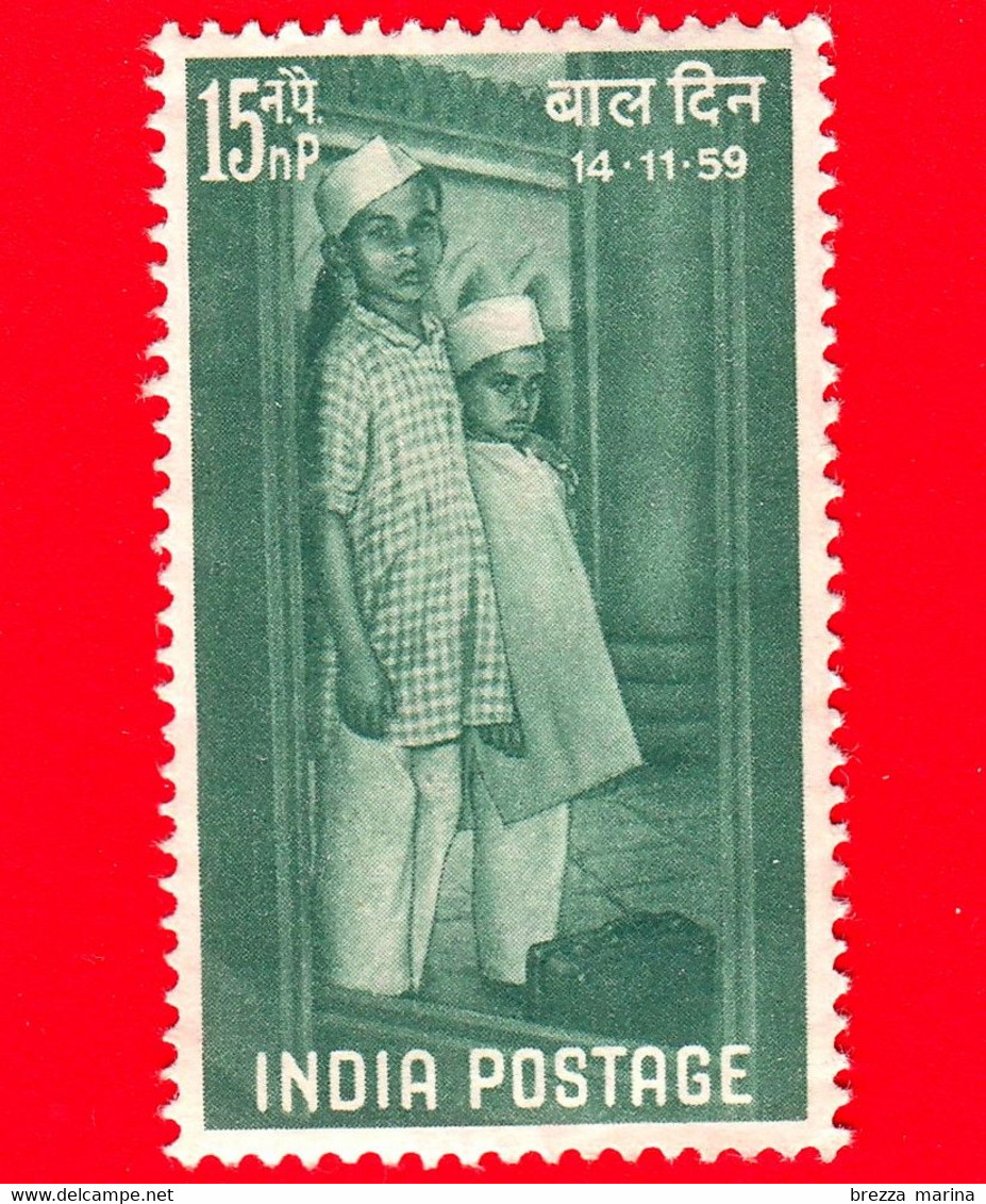 Nuovo - MNH - INDIA - 1959 - Giornata Dei Bambini - Ragazzi In Attesa Di Ammissione Alla Childrens Home - 15 - Nuevos