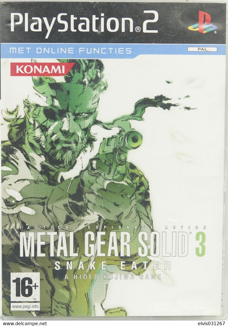 SONY PLAYSTATION TWO 2 PS2 : METAL GEAR SOLID 3 SNAKE EATER - KONAMI - Playstation 2