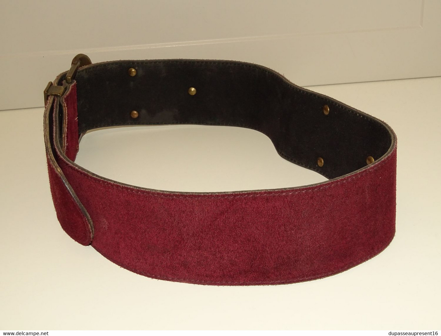 * CEINTURE FANTAISIE BLEU BLANC ROUGE COLLECTION VINTAGE XXe Avec AIGLE LAITON  E - Autres & Non Classés