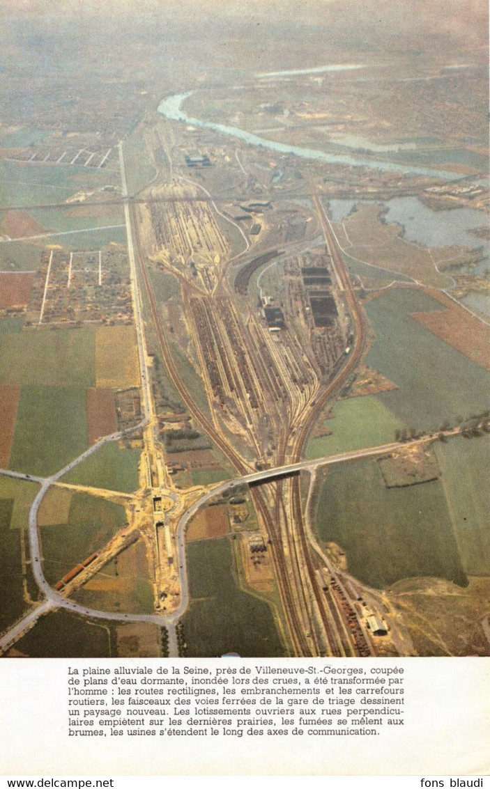 1959 - Iconographie - Villeneuve-Saint-Georges (Val-de-Marne) - Vue Aérienne - PRÉVOIR FRAIS DE PORT - Ohne Zuordnung