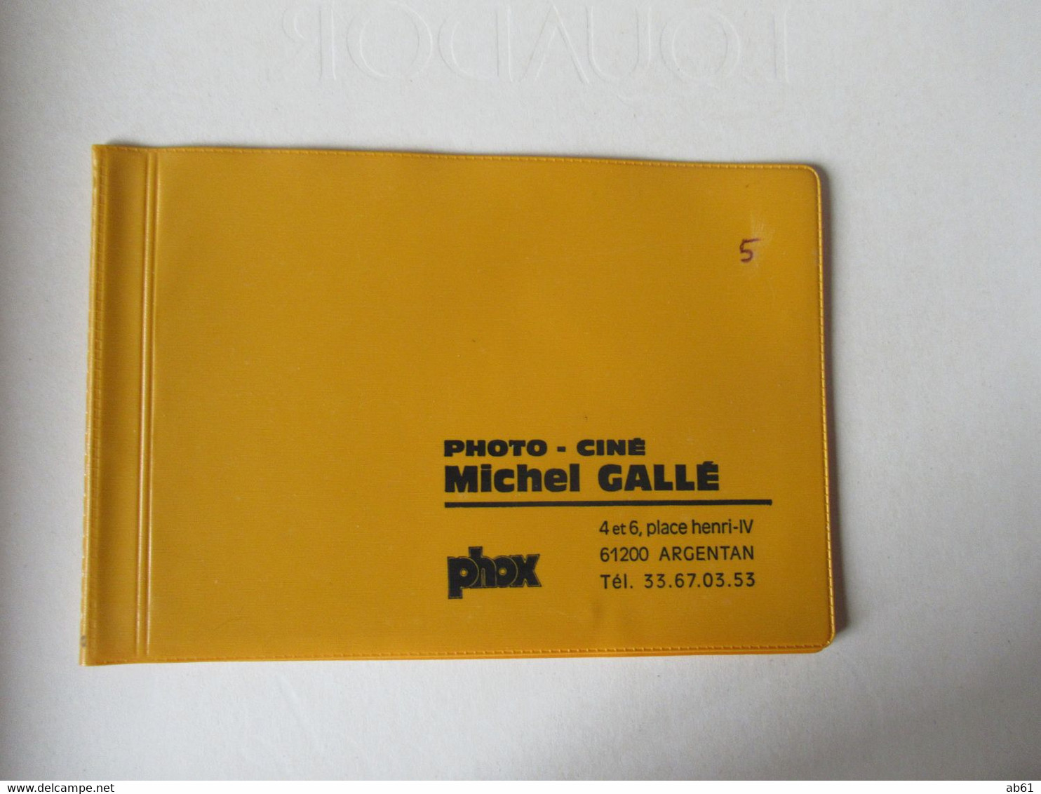 Pochette Pour Mettre Des Photos Ou Cartes Postale'24 ' ' Pub Photo Ciné Michel Gallé Argentan ' - Sleeves
