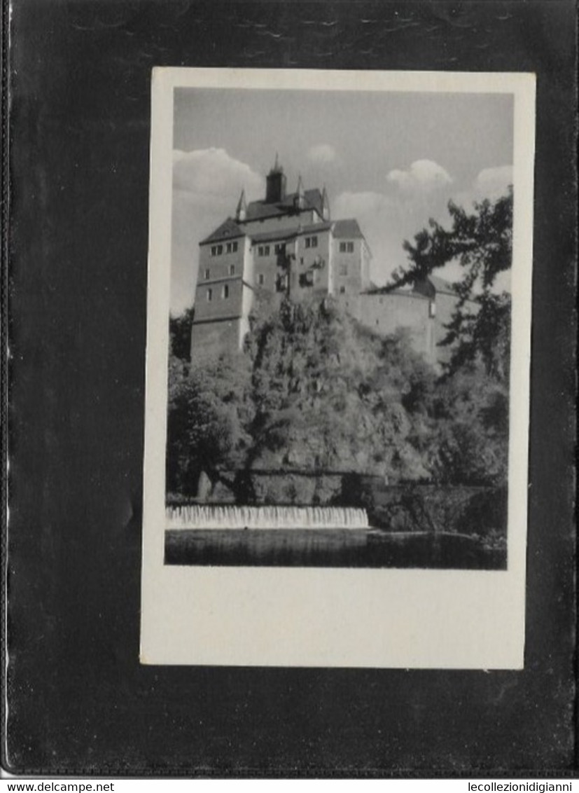 404) Ostalgie DDR Germania Cartolina Ak Castello Burg Kriebstein Landkreis Mittelsachsen Waldheim Schloß Kriebstein 1954 - Waldheim