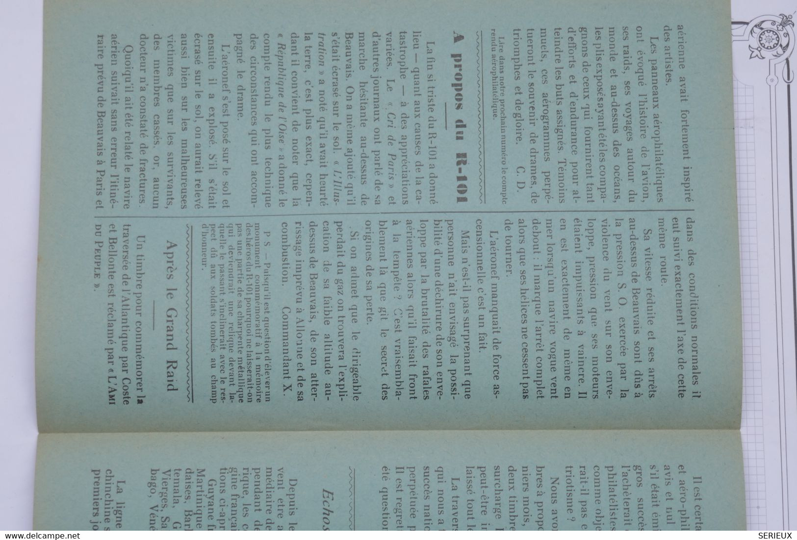 AU16 FRANCE  L AEROGRAMME DE BEAUVAIS N° 1  1930   +ETAT NEUF PLAISANT+AVEC SA VIGNETTE ++++PA SI  COURANT - 1960-.... Lettres & Documents