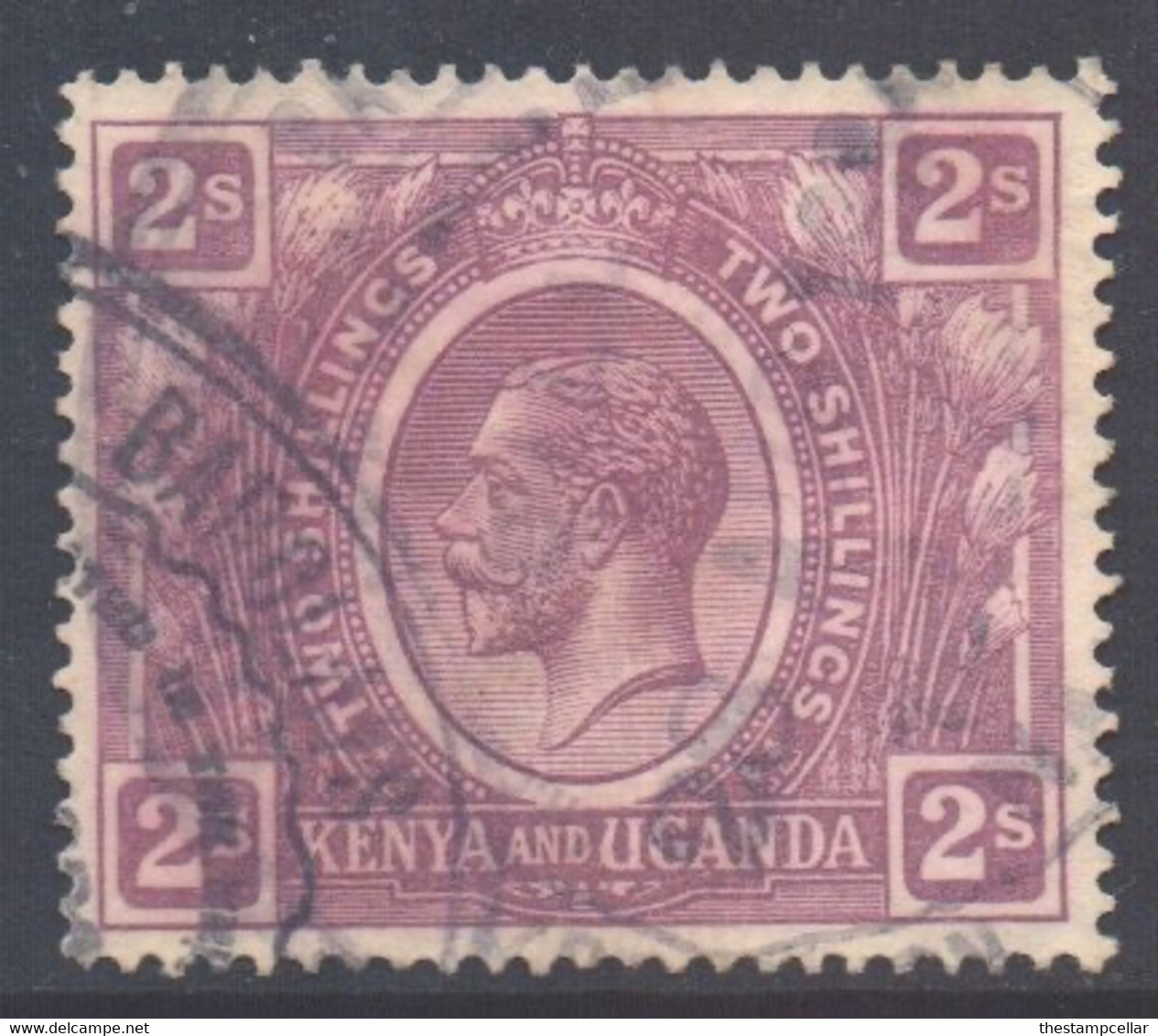 KUT Kenya-Uganda Scott 30 - SG88, 1922 George V 2/-  Used - Kenya & Ouganda