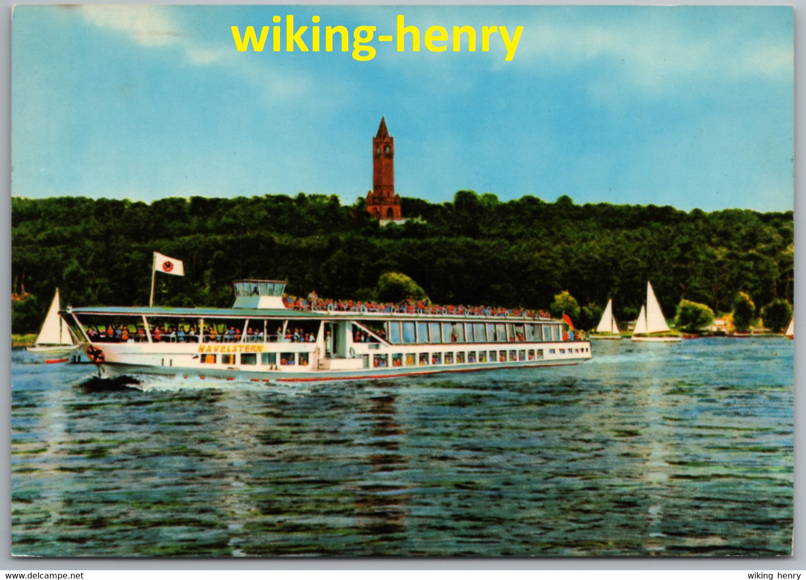 Berlin Grunewald - Havel Mit Grunewaldturm 3   Mit Schiff Havelstern - Grunewald