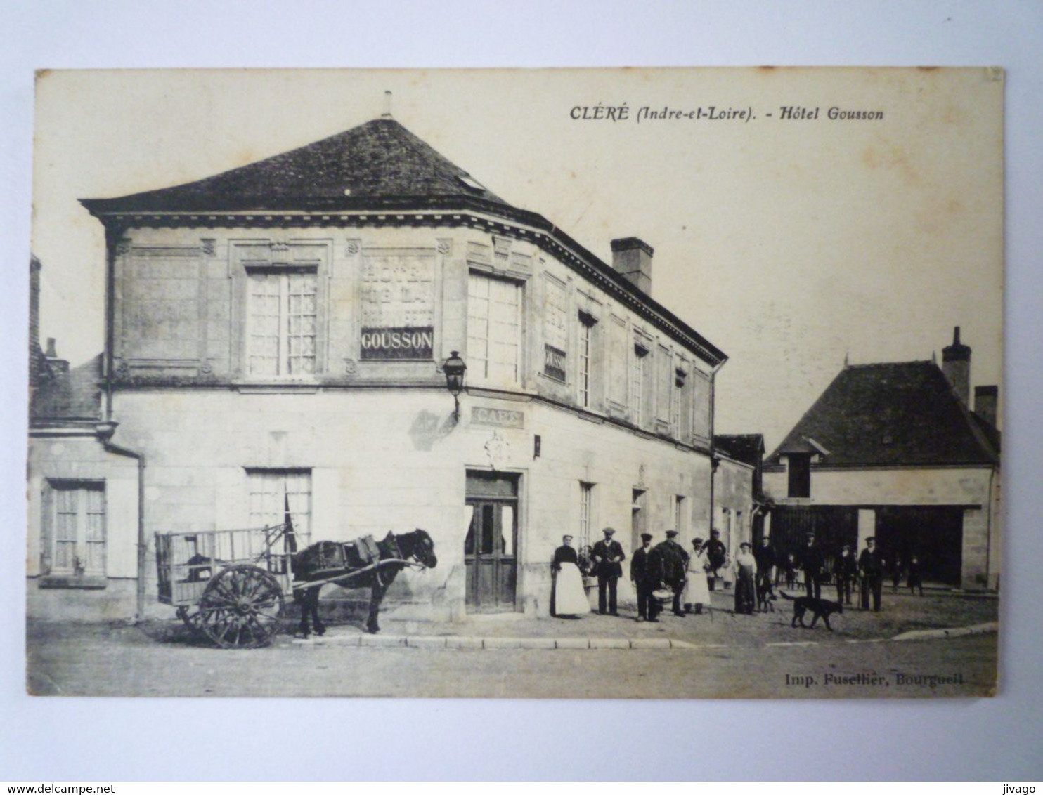 2022 - 2311  CLERE  (Indre-et-Loire)  :  HÔTEL GOUSSON  -  Belle Animation  1917   XXX - Cléré-les-Pins
