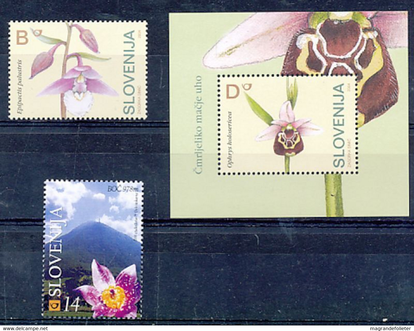 TIMBRE  ZEGEL STAMP  FLEUR ORCHIDEE  FLOWER ORCHID'S  BL SLOVENIE  XX - Orchideen