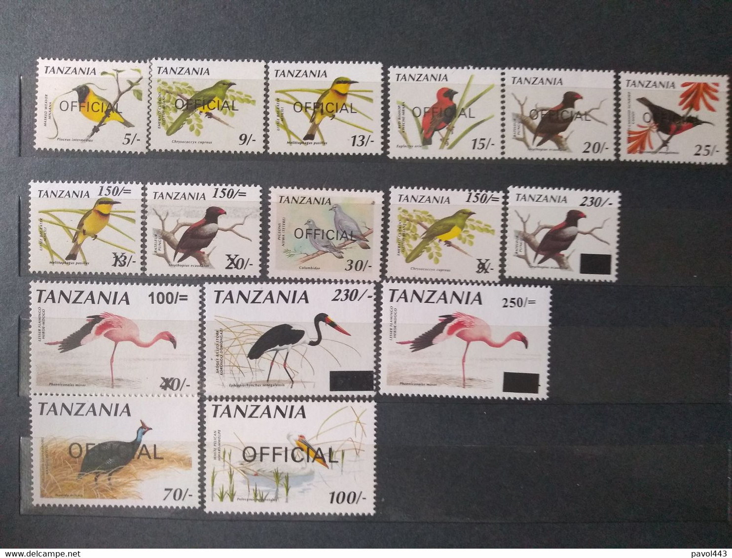 Tanzania,birds,overprinted - Altri & Non Classificati