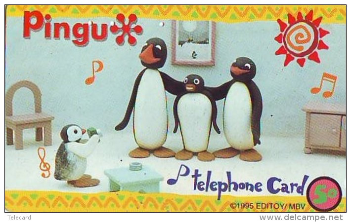 Télécarte Japon * BD Comics * Oiseau (23) MANCHOT * LAPIN * PINGU * PENGUIN BRID JAPAN CARTOON - Pinguïns & Vetganzen