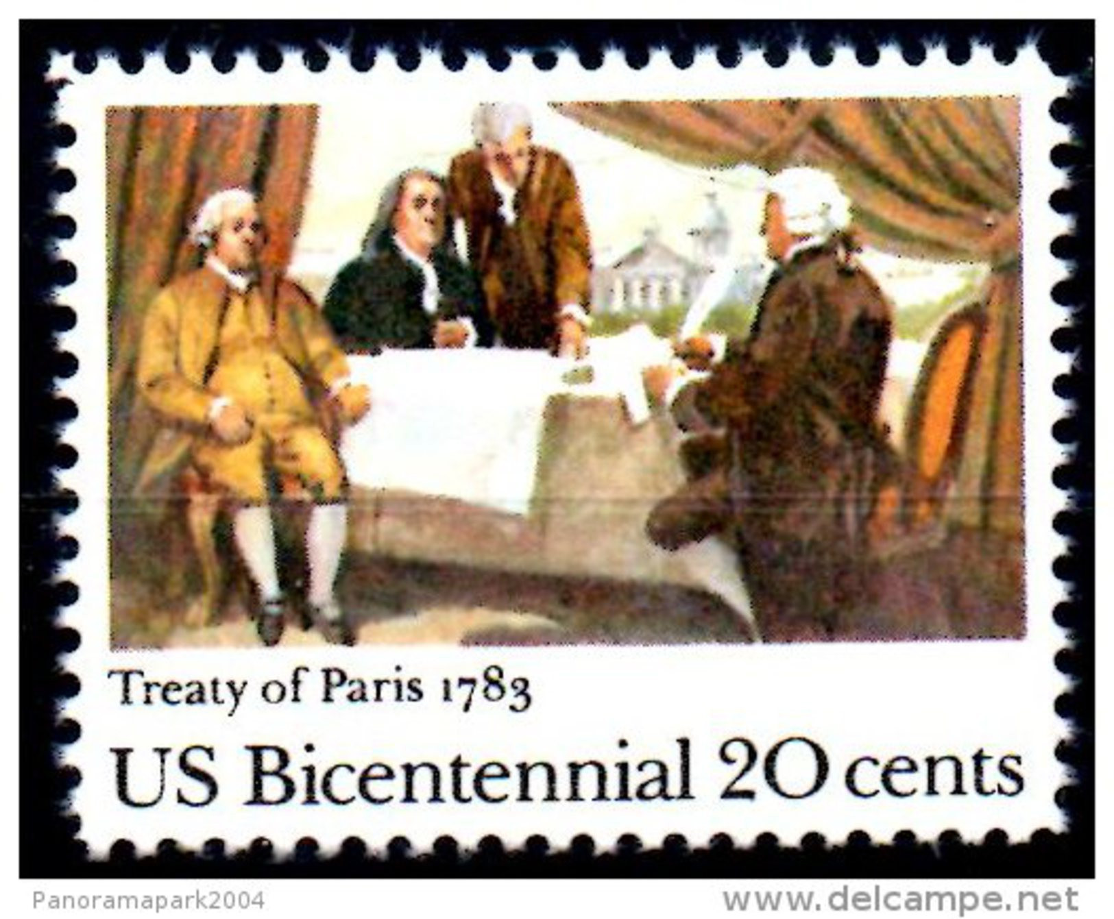 Emission Commune France Etats-Unis 1983 Indépendance Américaine 1783 Traité De Paris Yvert 1494 Cote 2 Euro - Emissions Communes