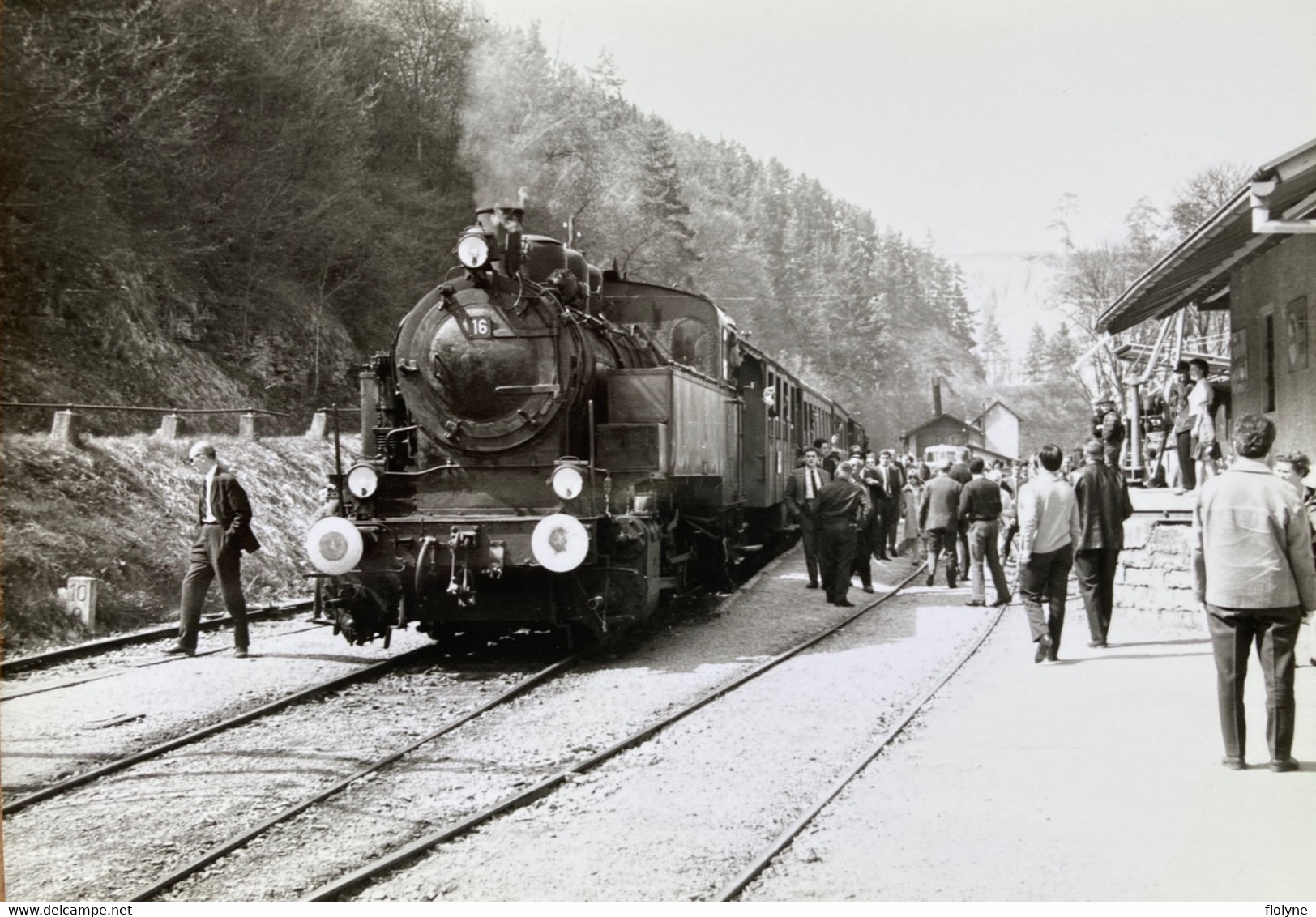 Haigerloch - Photo Ancienne - La Gare - Le Train Spécial - Allemagne Germany Hohenzollern Landes Bahn - Bahnhof - Haigerloch