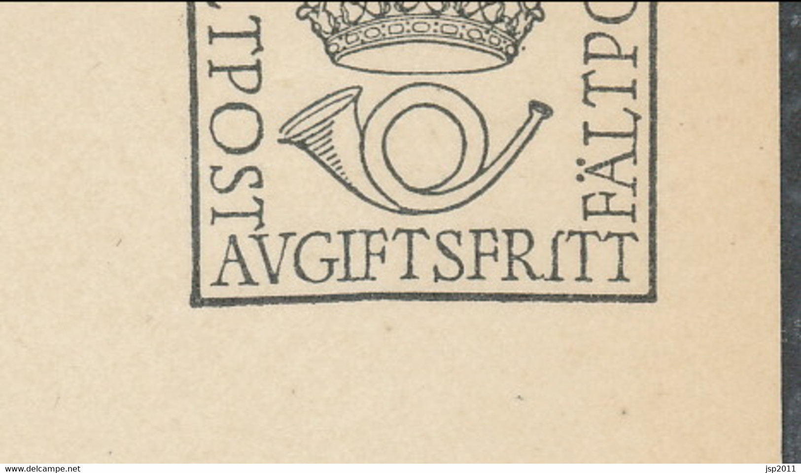 Sweden 1930, Facit # MkB 4, "PFree Of Charge", Large Crown. Unused. See Description - Militares