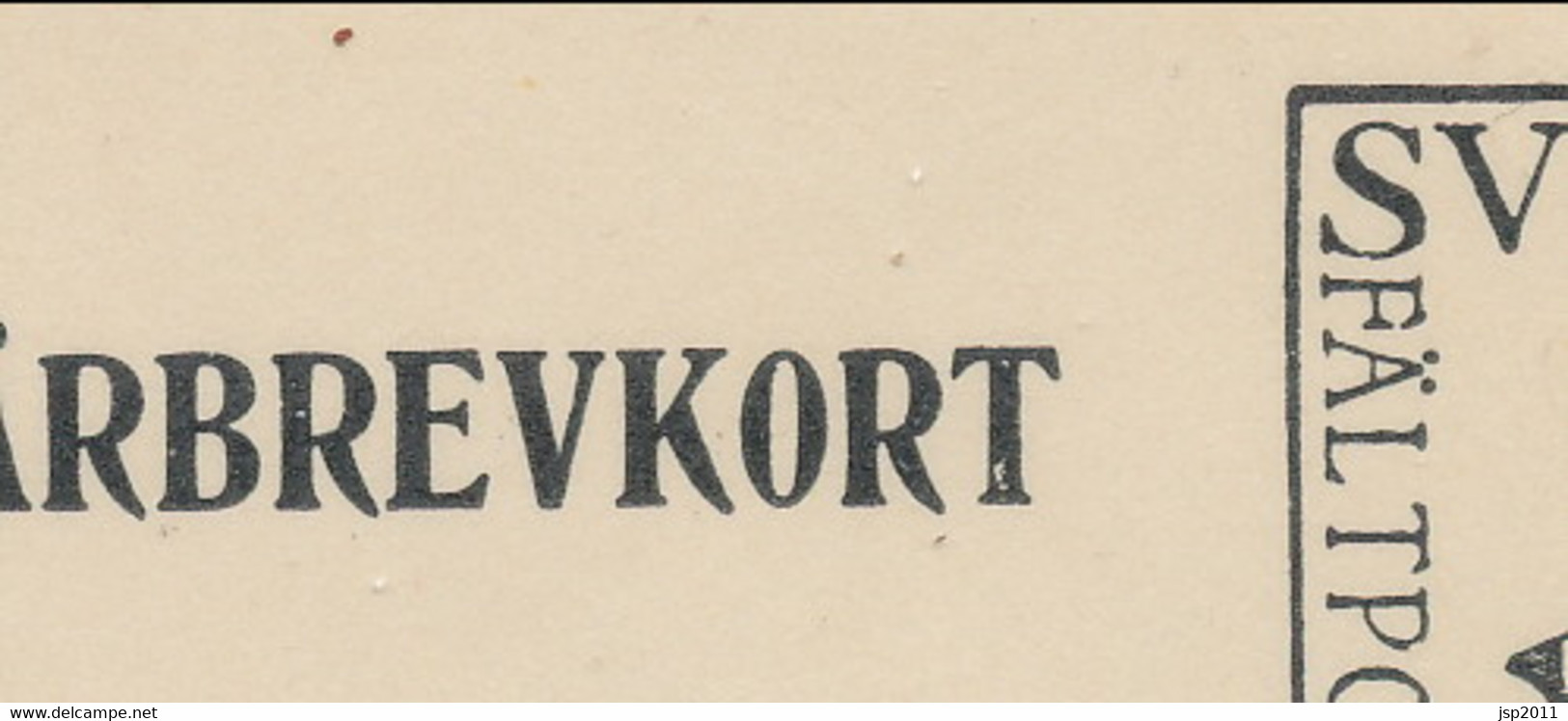 Sweden 1939-1940, Facit # MkB 5A, "PFree Of Charge", Small Crown. Unused. See Description - Militärmarken