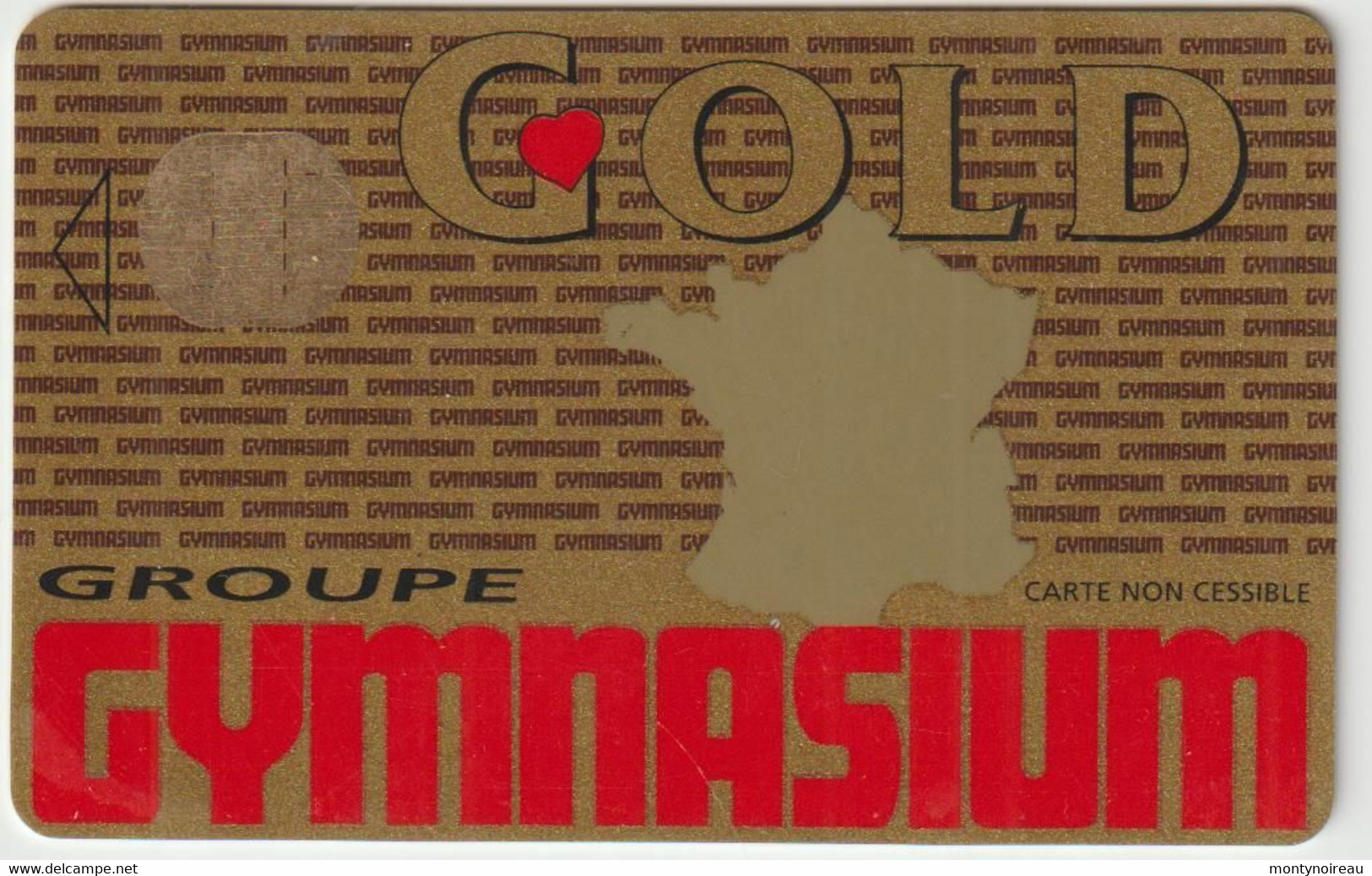 Télécarte- Carte  Usagée   Gold Du Groupe  Gymnasium , Boulogne - Hotel Key Cards