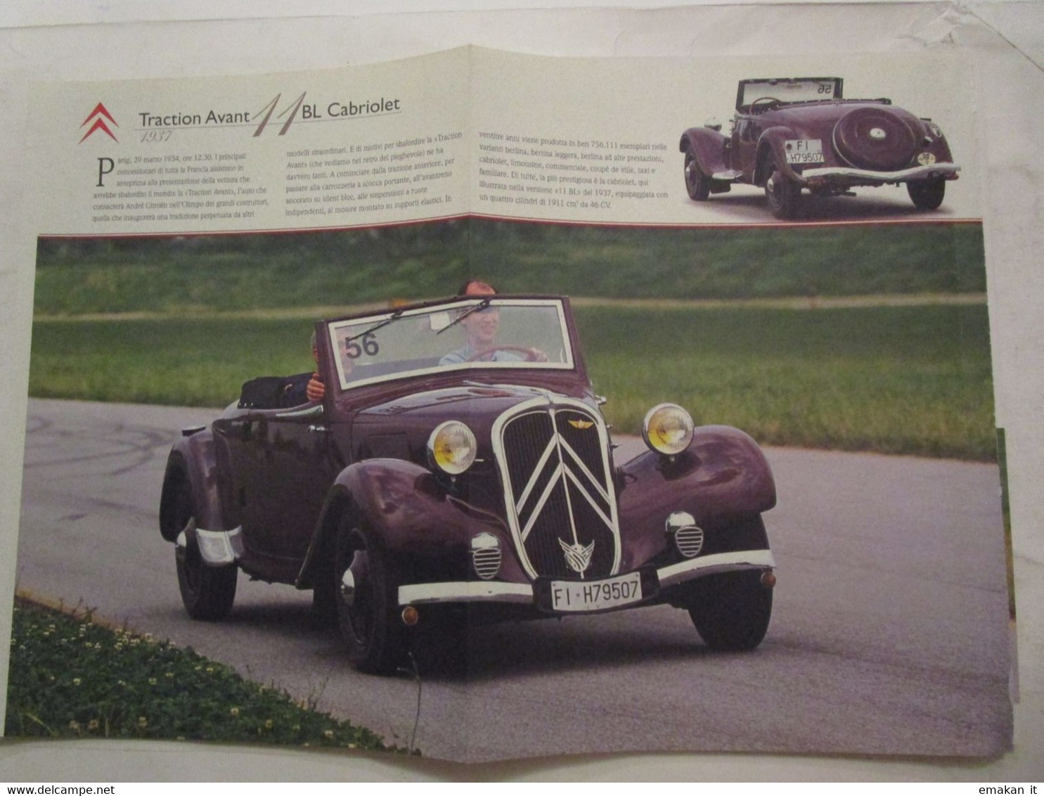 # ARTICOLO / CLIPPING CITROEN TUTTE INSIEME APPASSIONATAMENTE / AVANT / TRACTION E ALTRE - First Editions