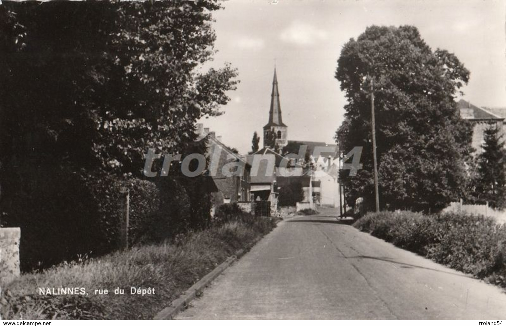 CP, Hainaut, Nalinnes, Rue Du Dépôt, éditions F.BOLLE-PEINTURES à Nalinnes - Ham-sur-Heure-Nalinnes