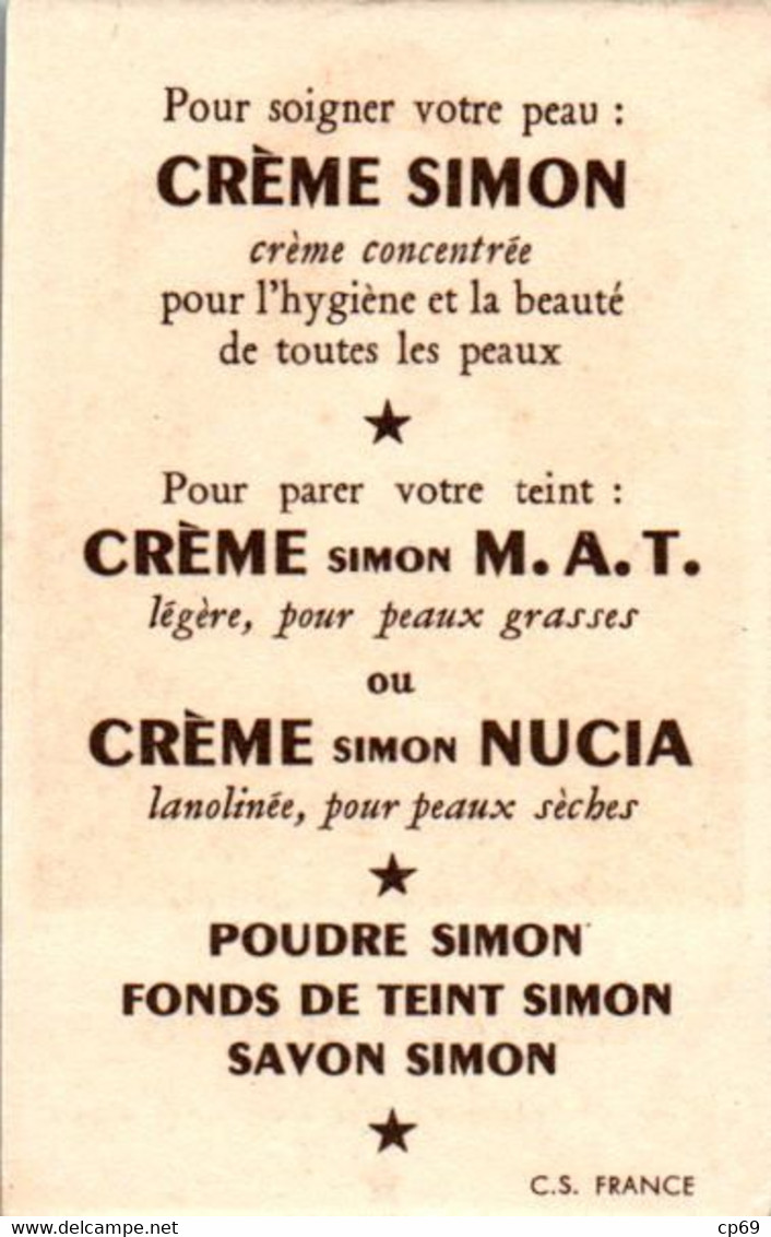 Carte Parfumée Parfum Crèmes Simon Crème Simon Oiseau Bird Uccello Raquette Racket Balle 4,8 Cm X 7,6 Cm Superbe.Etat - Non Classificati