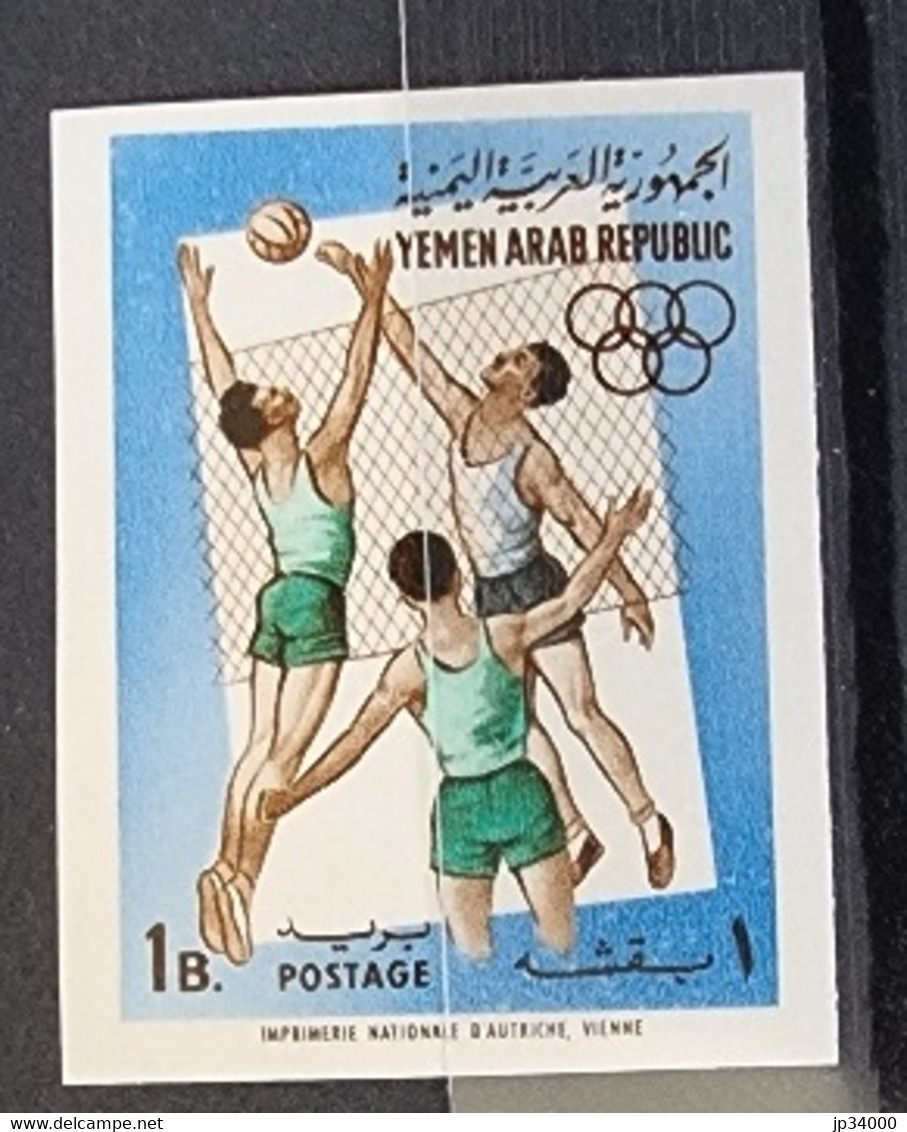 YEMEN ARAB REPUBLIQUE Volley Ball. 1 Valeur Non Dentelée. Yvert N° 60.  Neuf Sans Charnière ** Mnh - Pallavolo