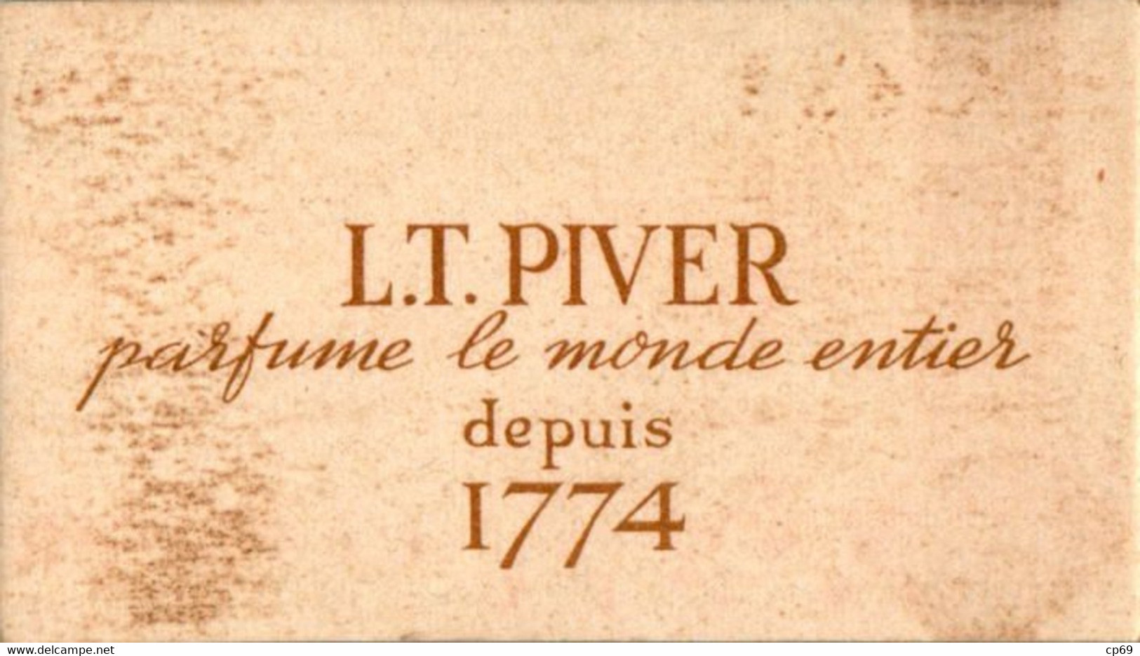 Carte Parfumée Parfum De Pompeïa L.T. Piver à Paris Fleur Flower Fiore Rose En TB.Etat - Ohne Zuordnung