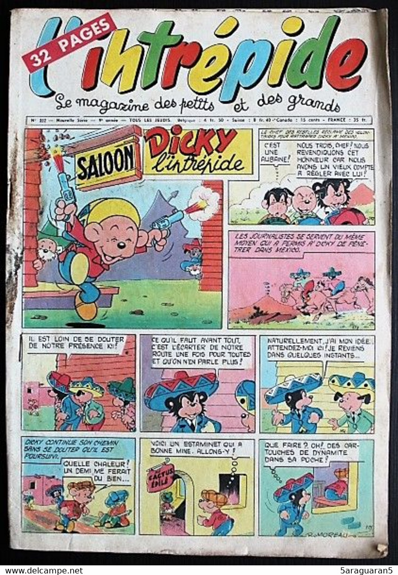 L'intrépide (2ème Série) - N° 352 - 26 Juillet 1956 - L'Intrépide