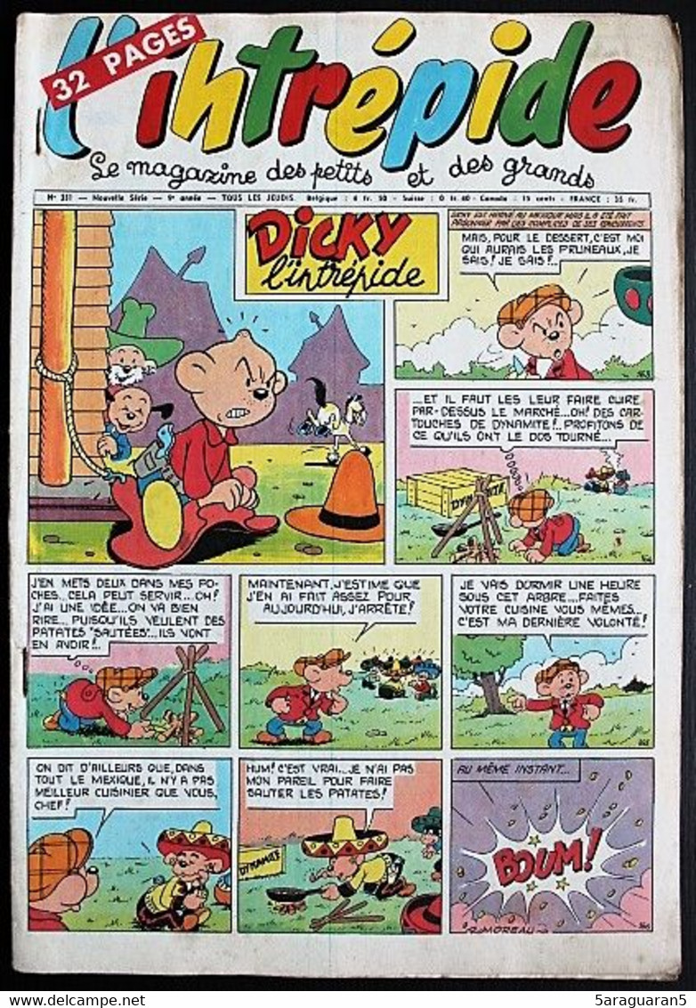 L'intrépide (2ème Série) - N° 351 - 19 Juillet 1956 - L'Intrépide