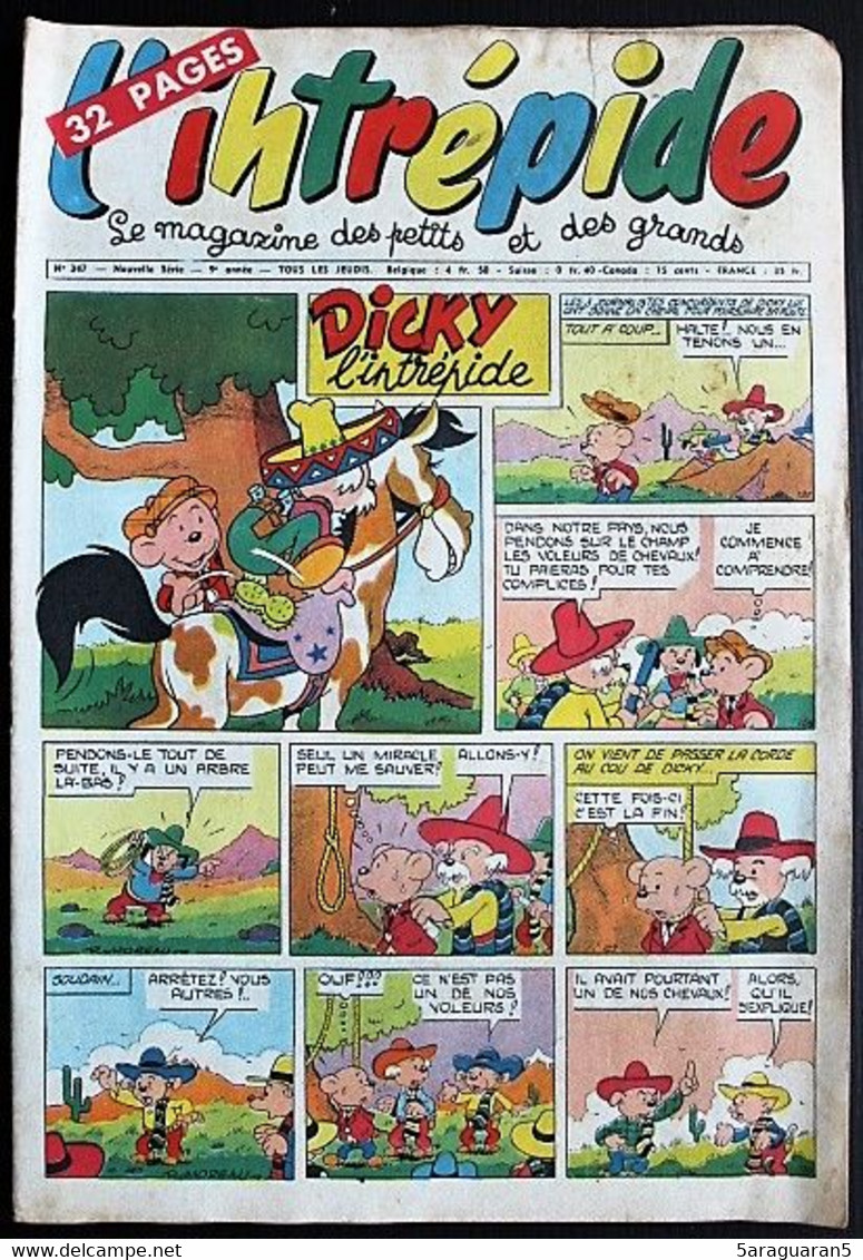 L'intrépide (2ème Série) - N° 347 - 21 Juin 1956 - L'Intrépide