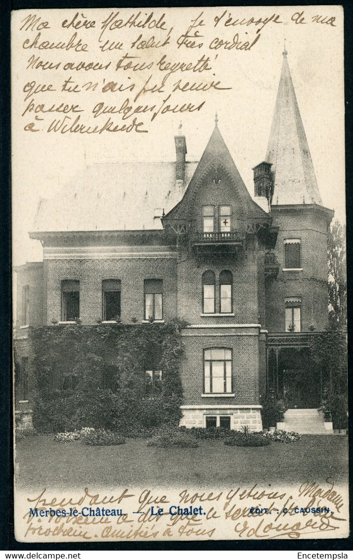 CPA - Carte Postale  - Belgique - Merbes-le-Château - Le Chalet - 1902 (CP20302) - Merbes-le-Chateau