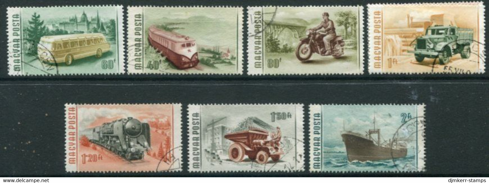 HUNGARY 1955 Transport Used.  Michel 1453-59 - Gebraucht