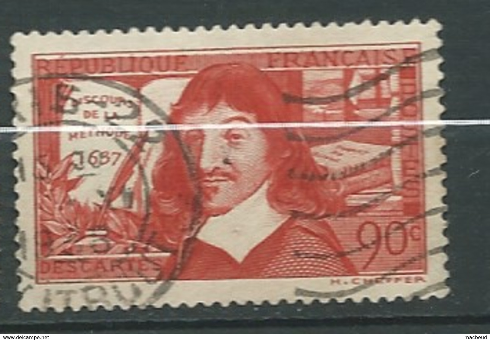 France - Yvert N° 342 Oblitéré  ( Discour De La .. )  -  Pal 9604 - Used Stamps