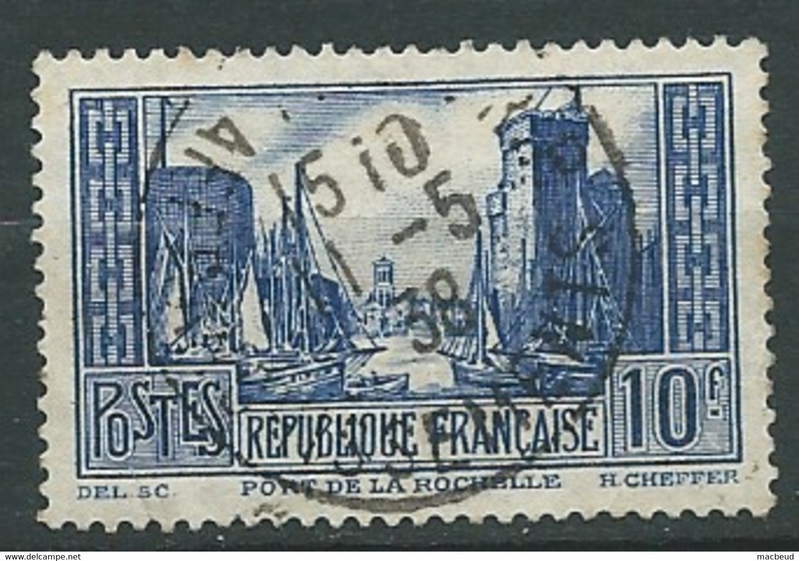 France - Yvert N° 261   TYPE 3  Oblitéré   -  Pal 9614 - Usados