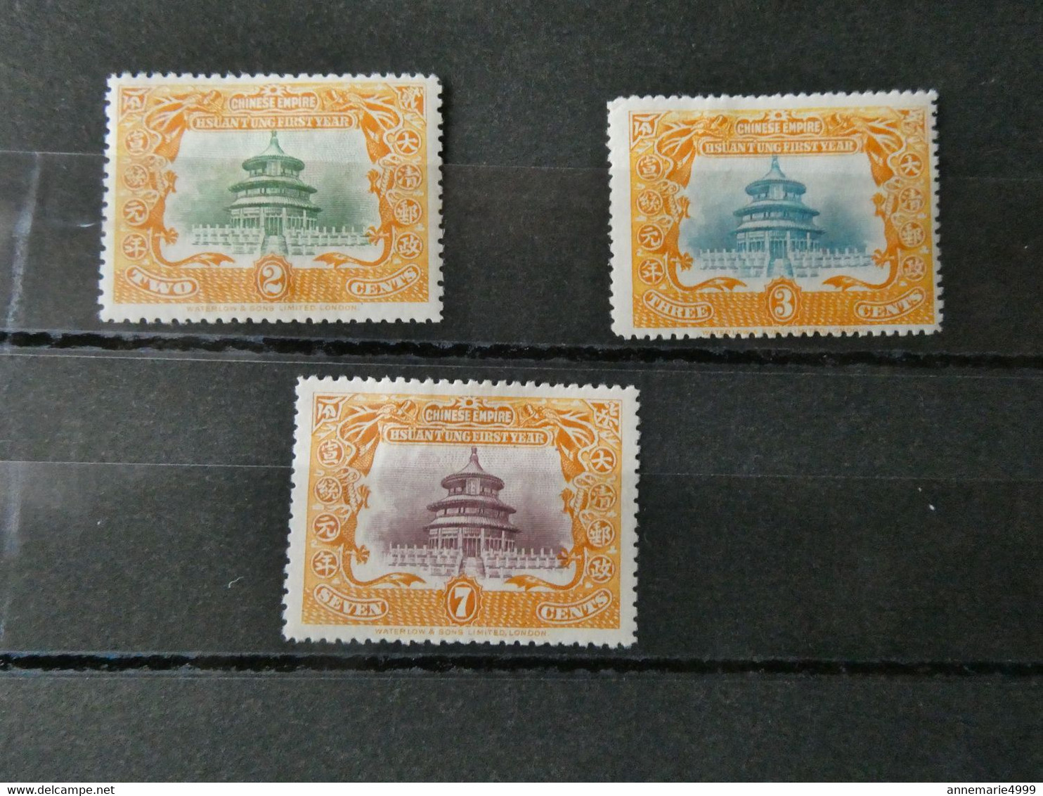 CHINE "Temple Of Heaven" N° 80 à 82 Neuf Avec Charnière  MLH Très Important, Voir Commentaire, See Comment - Unused Stamps