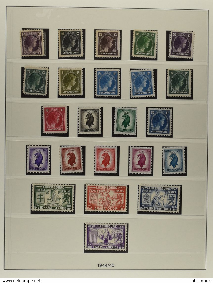 LUXEMBOURG, COLLECTION 1944-1975 MOSTLY NEVER HINGED, FEW HINGED OR USED - Colecciones