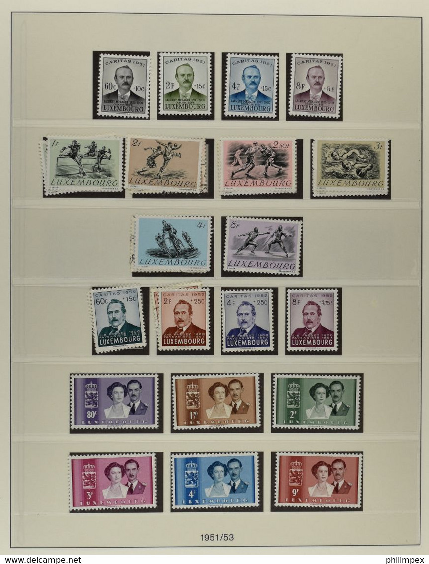 LUXEMBOURG, COLLECTION 1944-1975 MOSTLY NEVER HINGED, FEW HINGED OR USED