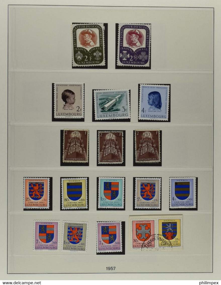 LUXEMBOURG, COLLECTION 1944-1975 MOSTLY NEVER HINGED, FEW HINGED OR USED