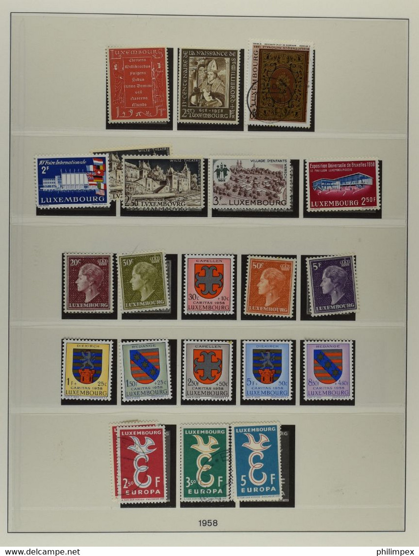 LUXEMBOURG, COLLECTION 1944-1975 MOSTLY NEVER HINGED, FEW HINGED OR USED