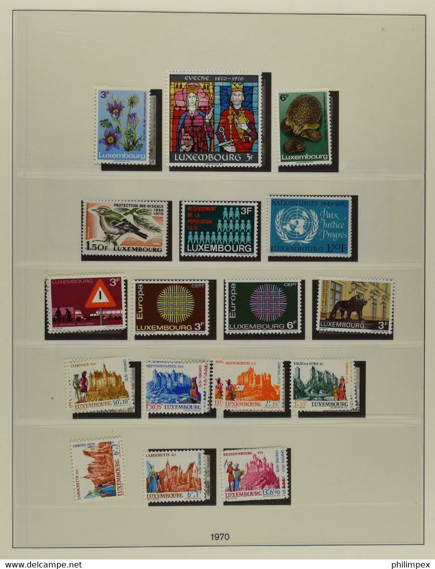 LUXEMBOURG, COLLECTION 1944-1975 MOSTLY NEVER HINGED, FEW HINGED OR USED