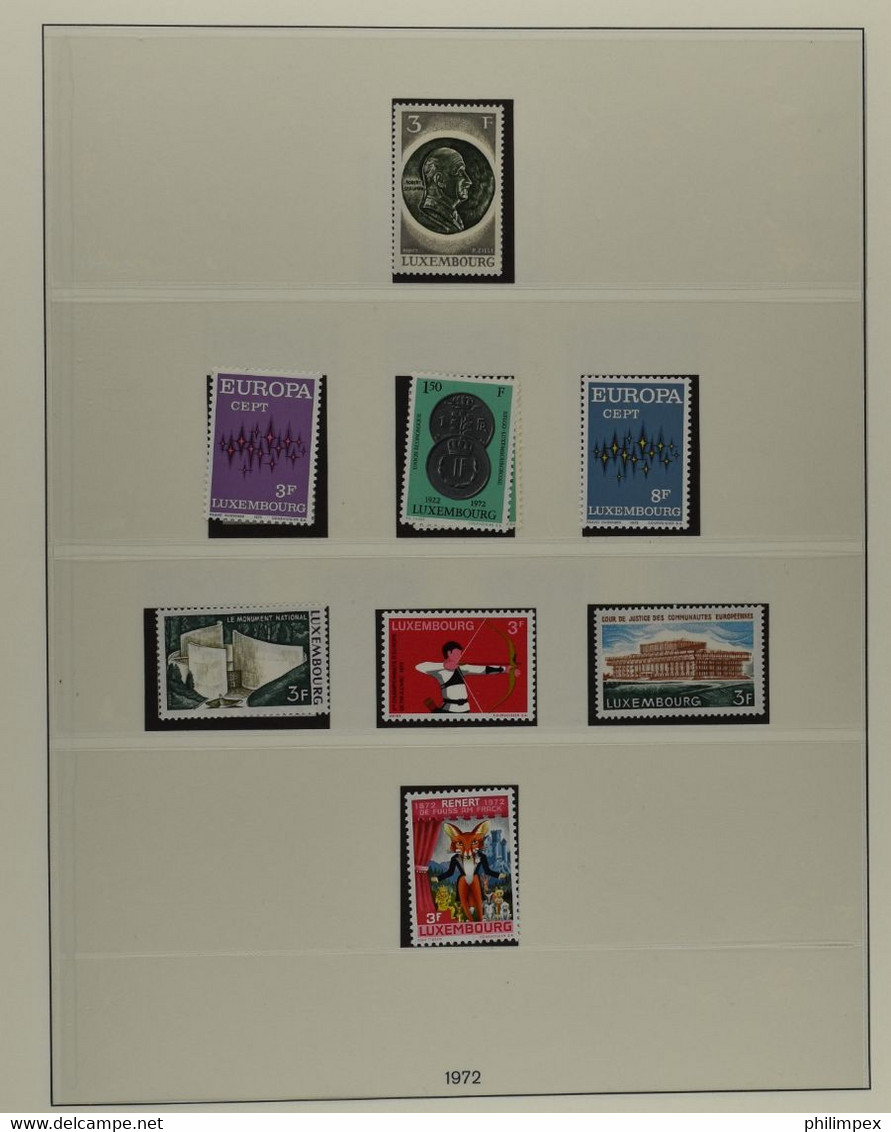 LUXEMBOURG, COLLECTION 1944-1975 MOSTLY NEVER HINGED, FEW HINGED OR USED