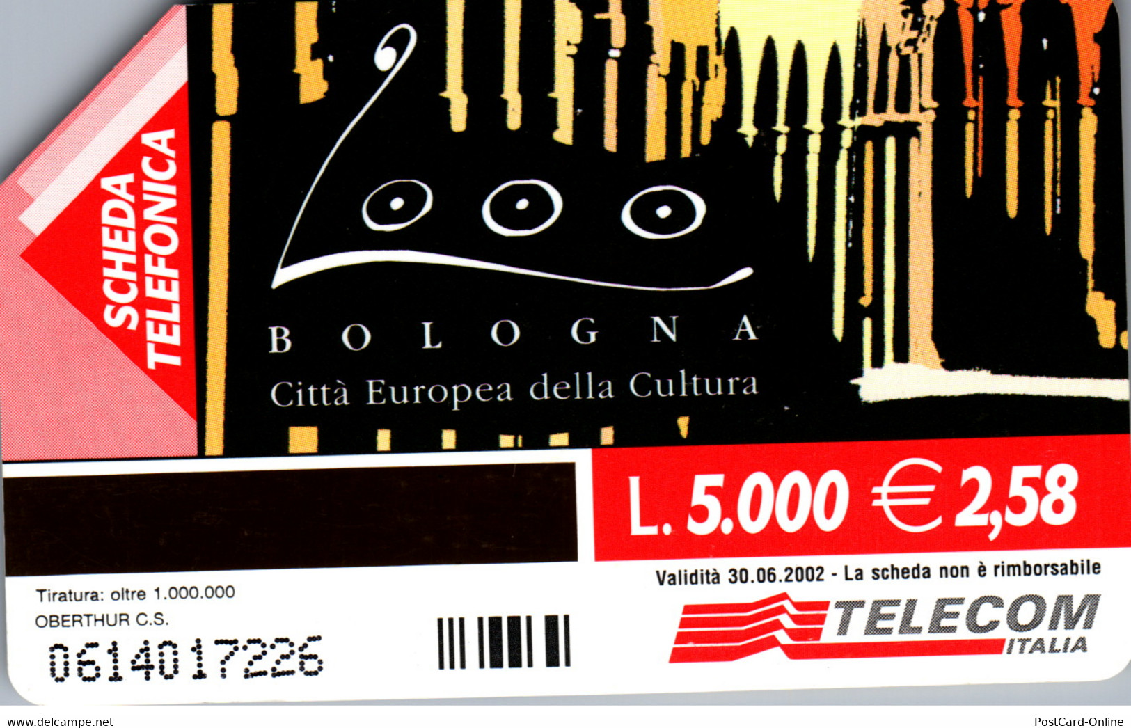 15797 - Italien - Bologna , Citta Europea Della Cultura - Öff. Diverse TK