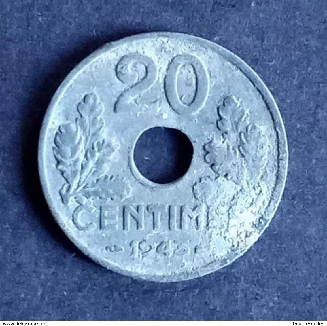 20 Centimes état Français Type 20: 1943 - 20 Centimes