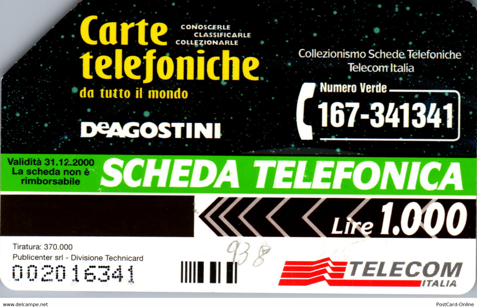 15828 - Italien - Carte Telefoniche DeAgostini - Öff. Diverse TK