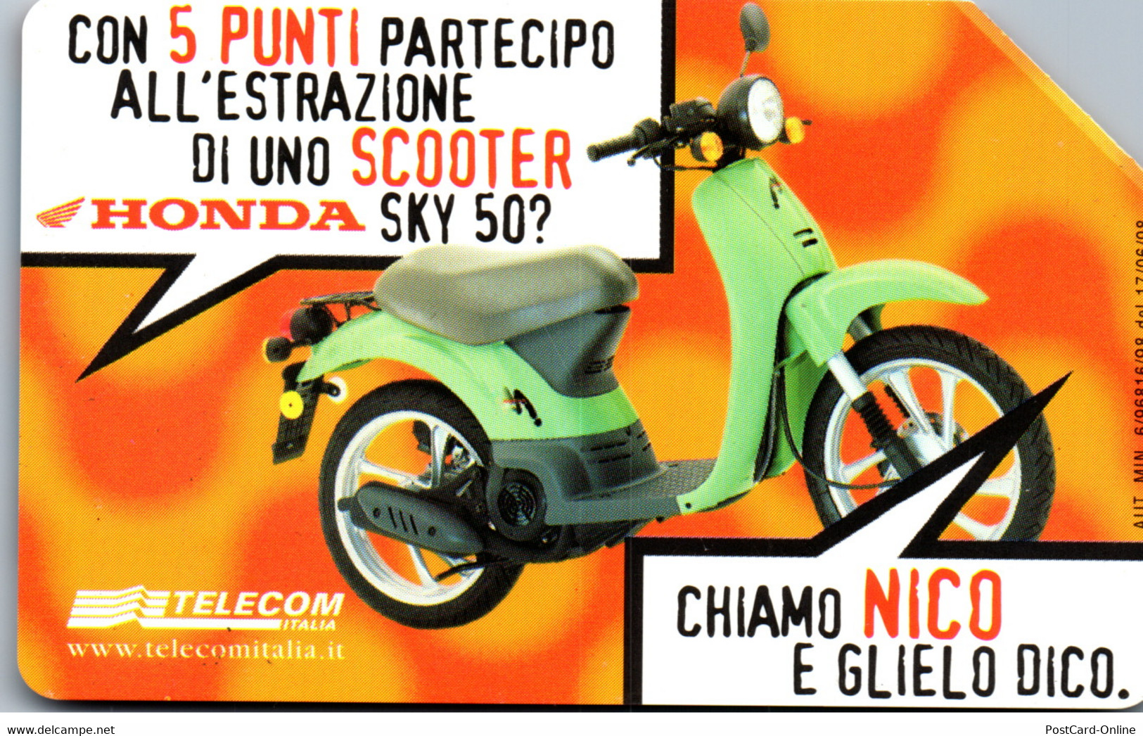 15830 - Italien - Honda , Scooter Sky 50 - Öff. Diverse TK