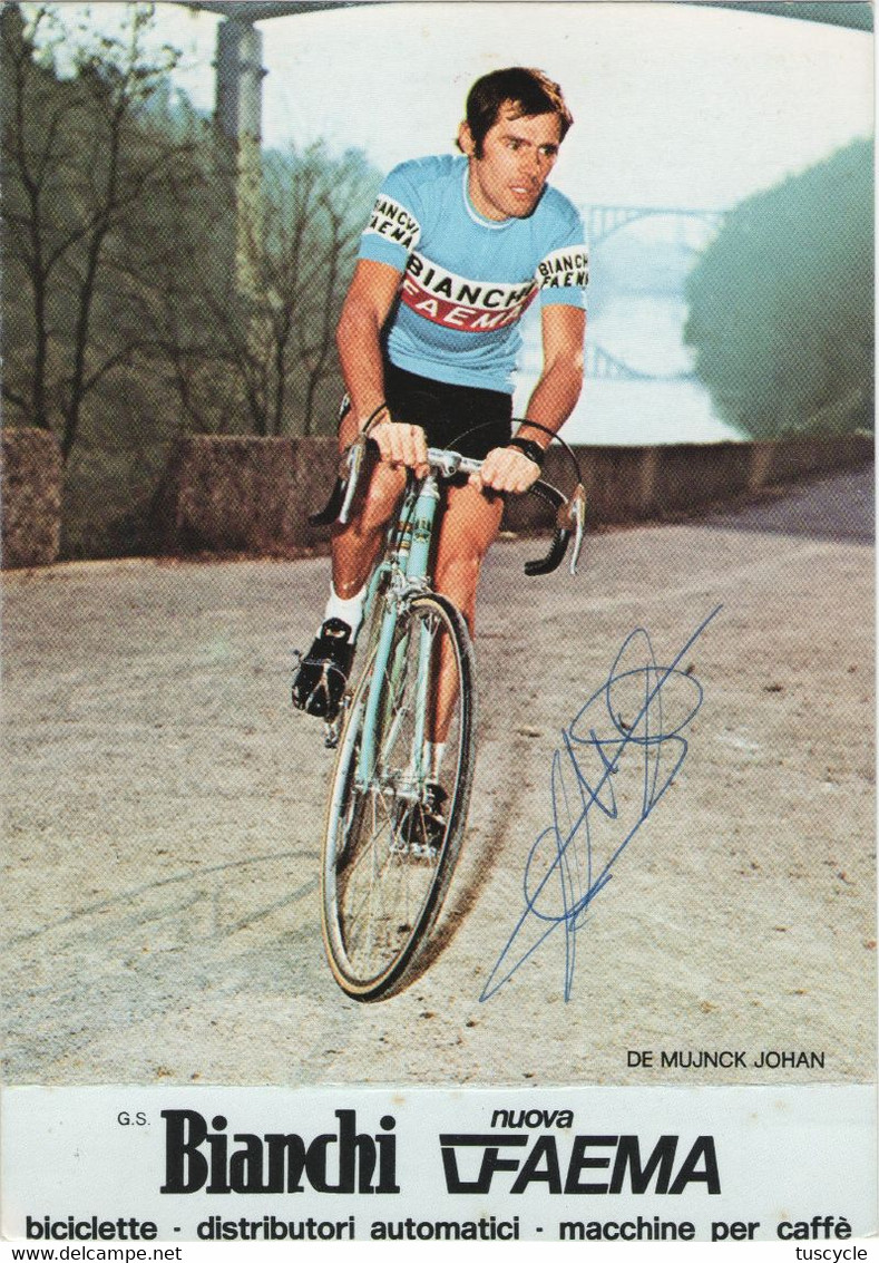 Johan DE MUJNCK Con Autografo (G.s. Bianchi-Faema 1978) Autographe - Ciclismo Cyclisme Cycling - Ciclismo