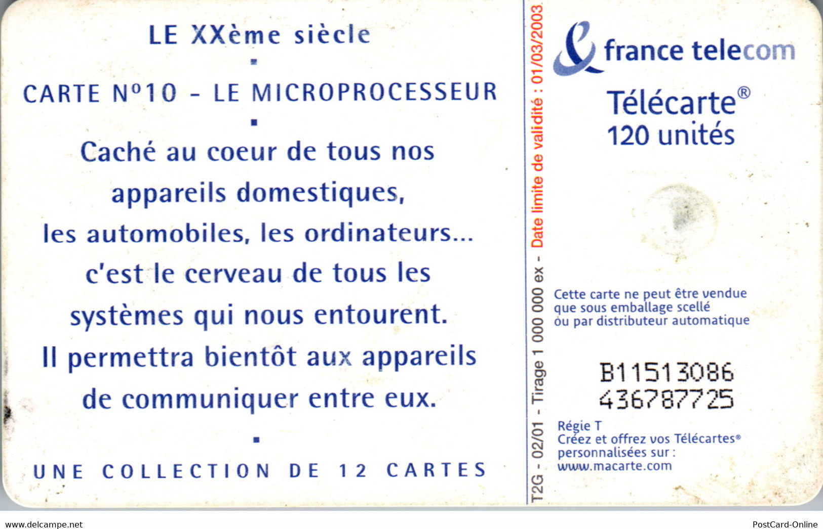 15933 - Frankreich - Le Microprocesseur - 2001