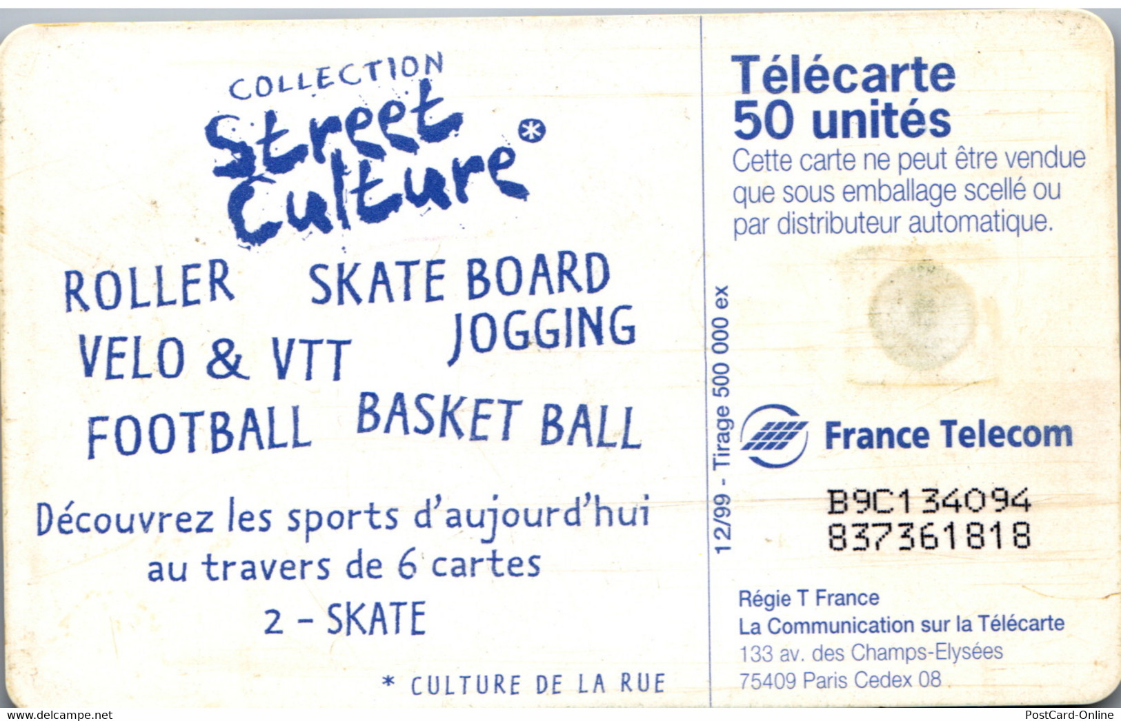 15939 - Frankreich - Skate , Street Culture - 1999