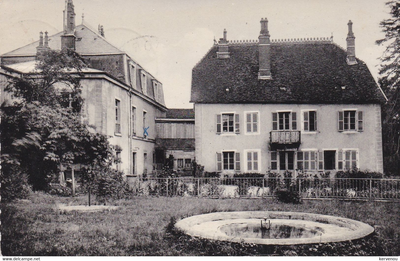 GENDREY  Colonie De Vacances De La Caisse Des Ecoles Du 7 Eme Arrondissement De Paris (timbre Arraché) - Gendrey