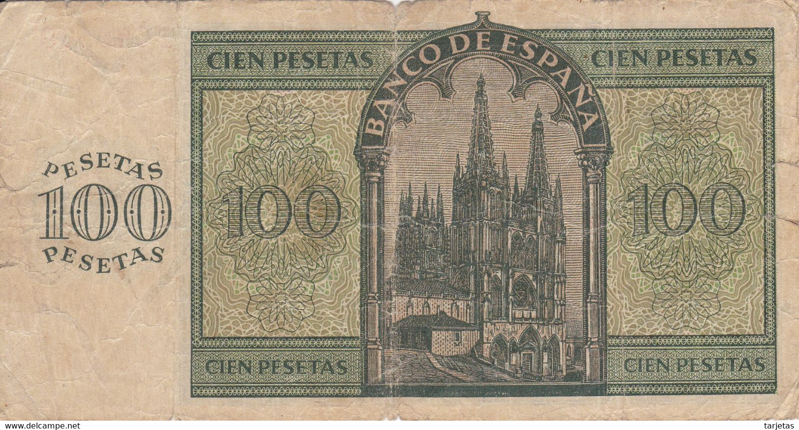 BILLETE DE ESPAÑA DE 100 PTAS 20/05/1936 SERIE P  (BANK NOTE) - 100 Peseten