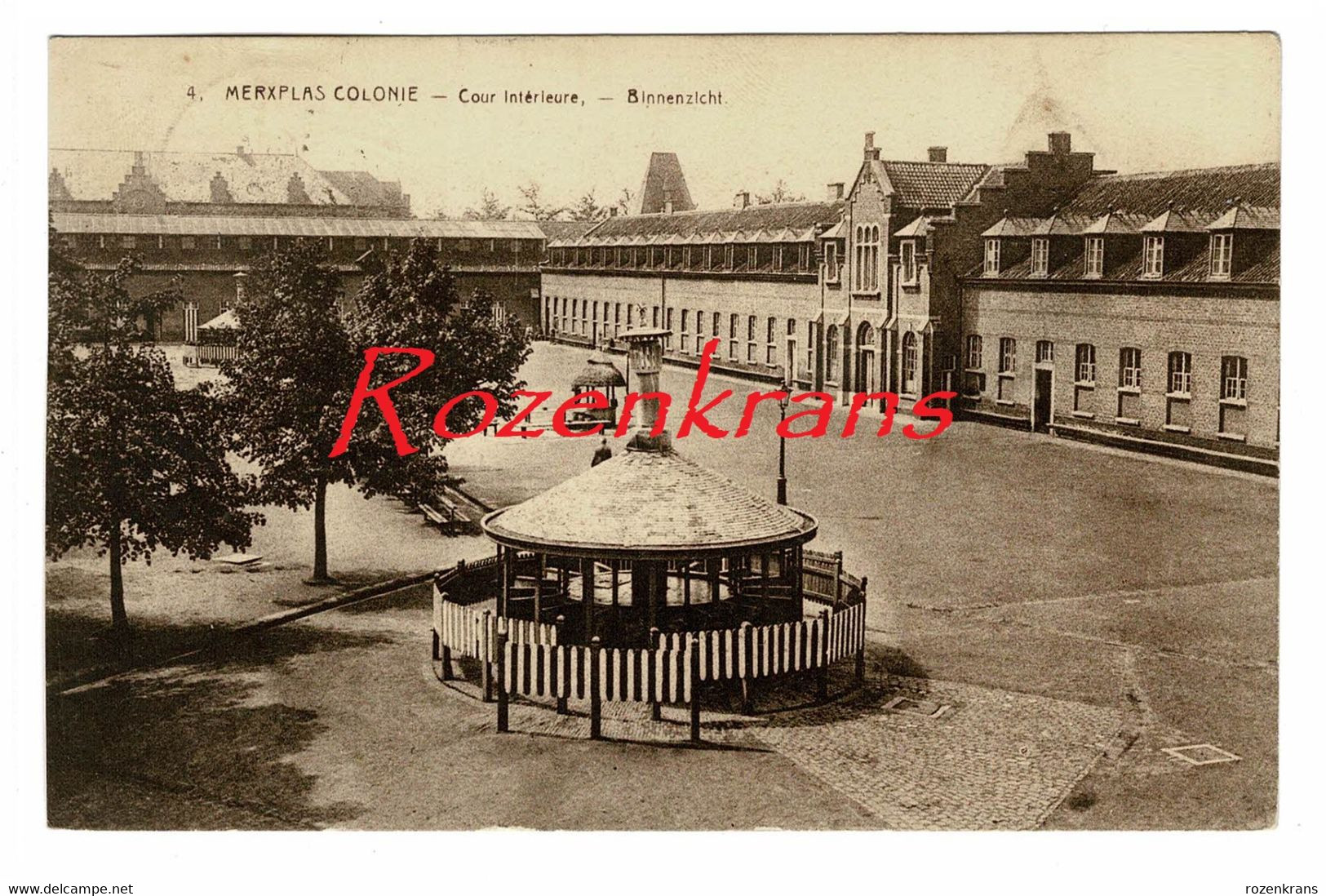 Merksplas Merxplas Kolonie Colonie Binnenplein Geanimeerd Cour Interieure Binnenzicht ZELDZAAM (In Zeer Goede Staat) - Merksplas