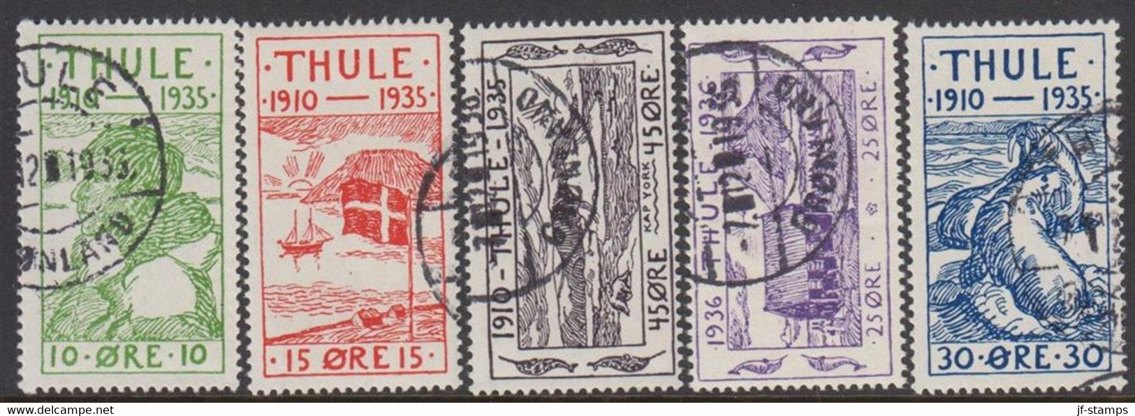 1935-1936. Thule. Set Of 5.  (Michel 1-5) - JF519815 - Thulé
