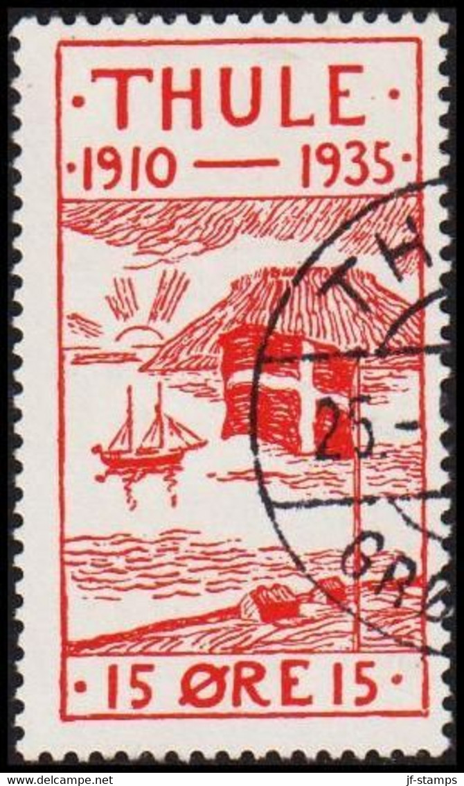 1935. Thule. 15 Øre Red (Michel 2) - JF519817 - Thulé