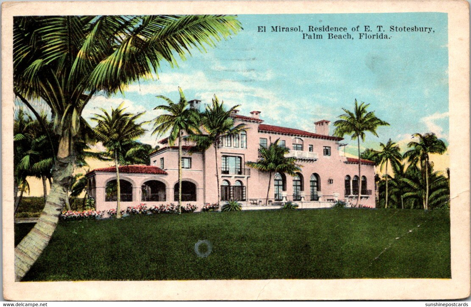 Florida Palm Beach El Mirasol Residence Of E T Stotesbury 1925 - Palm Beach